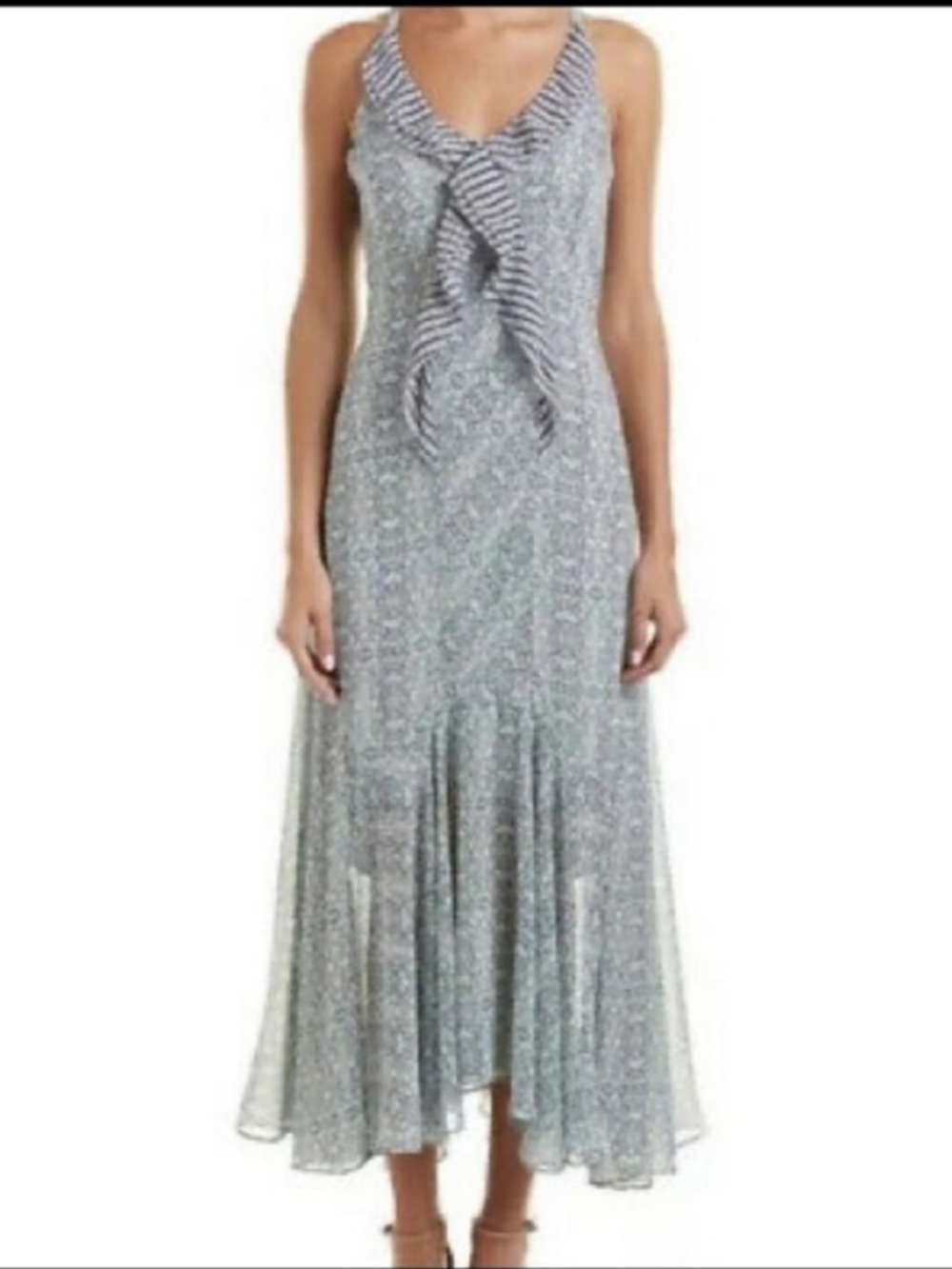 Cabi Garden Party Bohemian Ruffle Maxi Dress 5104 Size 14
